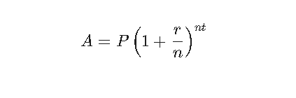 formula for compound interest
